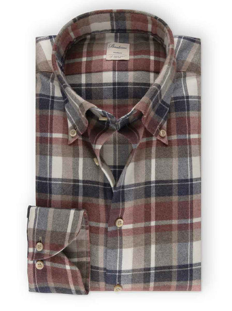 Stenströms Shirts Stenströms - Fitted Body Checked Flannel Shirt