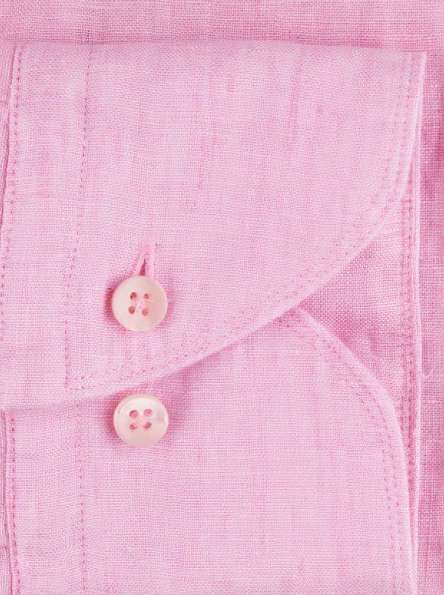 Stenströms Shirts Stenströms - Pink Linen Shirt