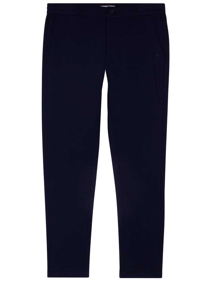 Thomas Maine Chinos/Trousers Thomas Maine - Sweat Pant Navy Cotton Blend