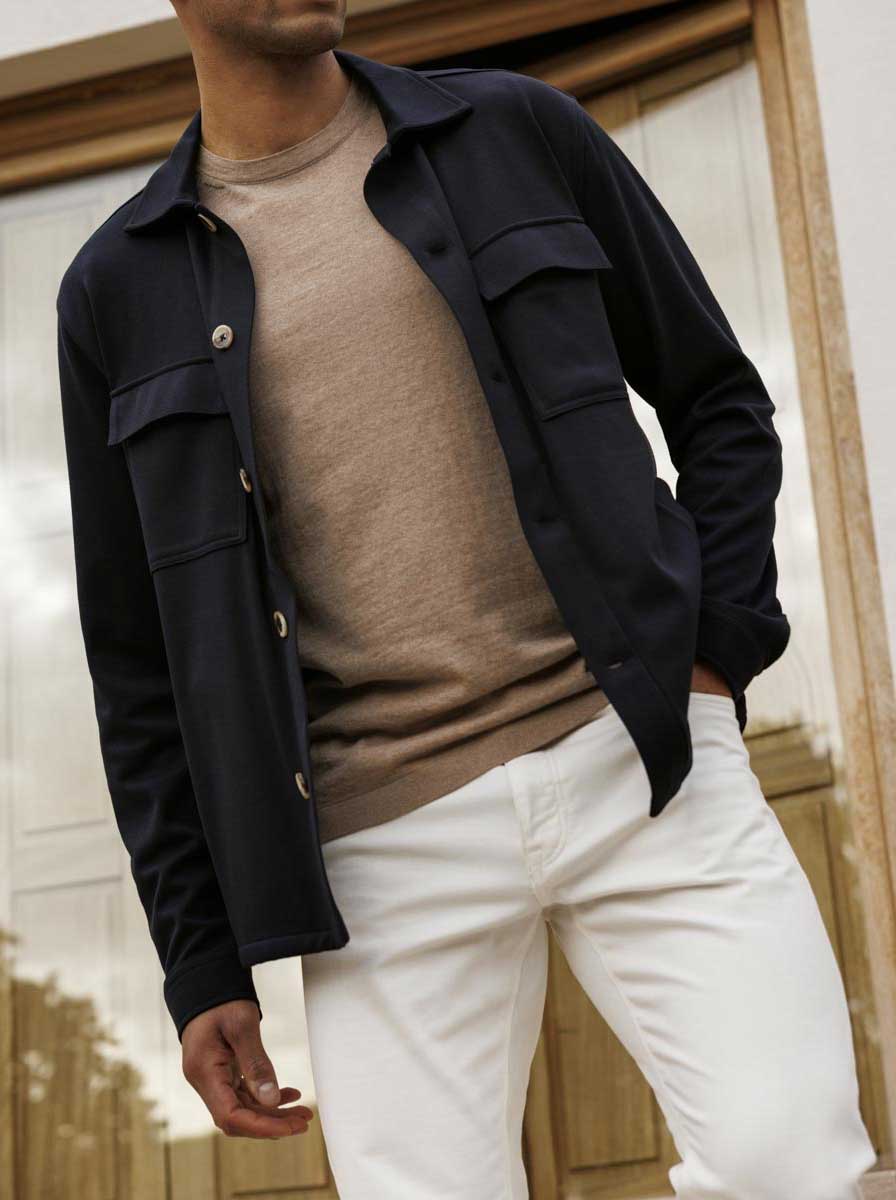 Thomas Maine Coats Thomas Maine - Overshirt in Navy