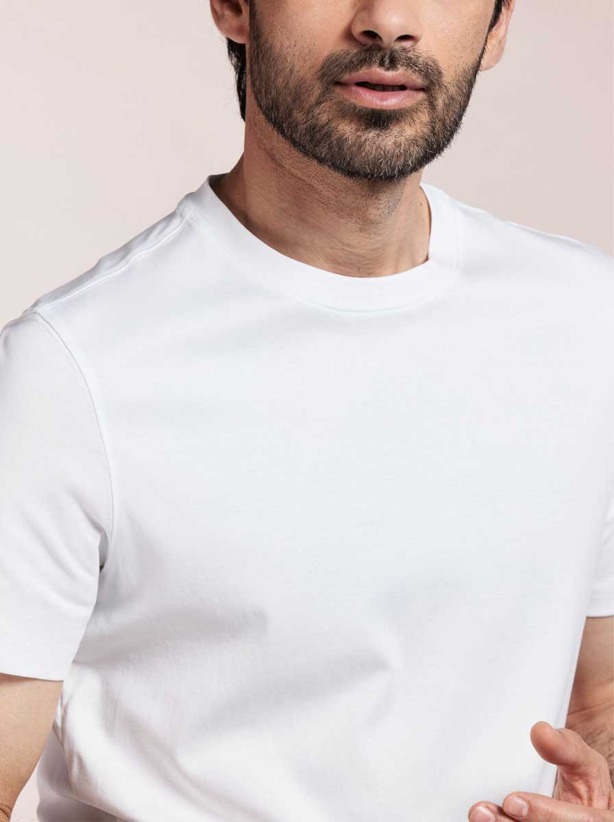 Thomas Maine Polo & T-Shirts Thomas Maine - Liquid Cotton White T-Shirt