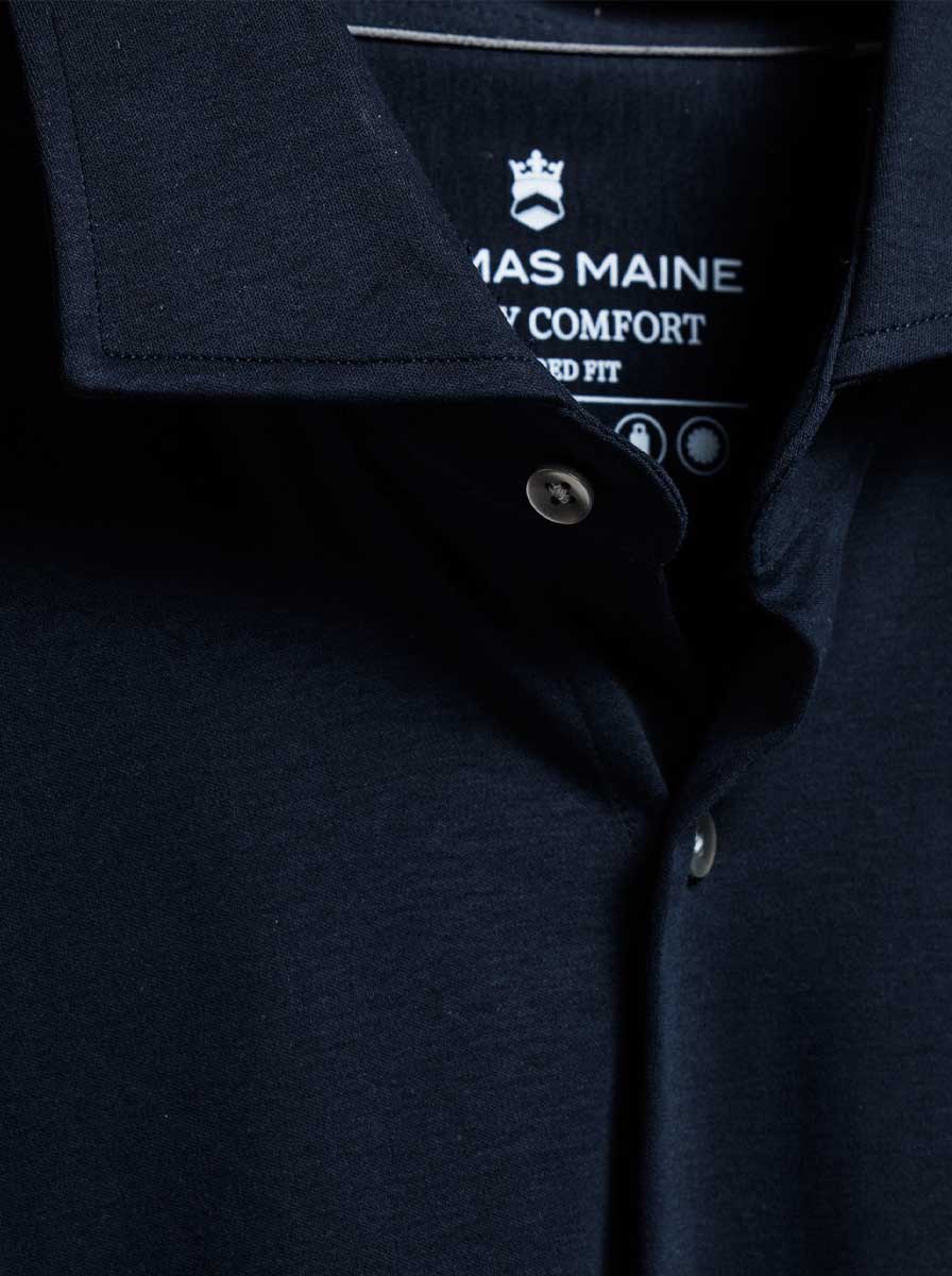 Thomas Maine Shirts Thomas Maine - Liquid Cotton Navy Shirt