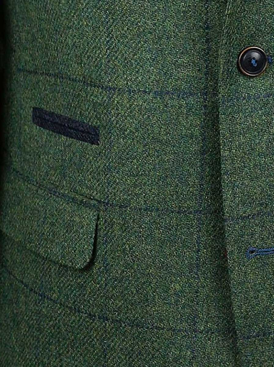Torre Jacket/Blazer Mazzelli - Green Check Tweed Jacket