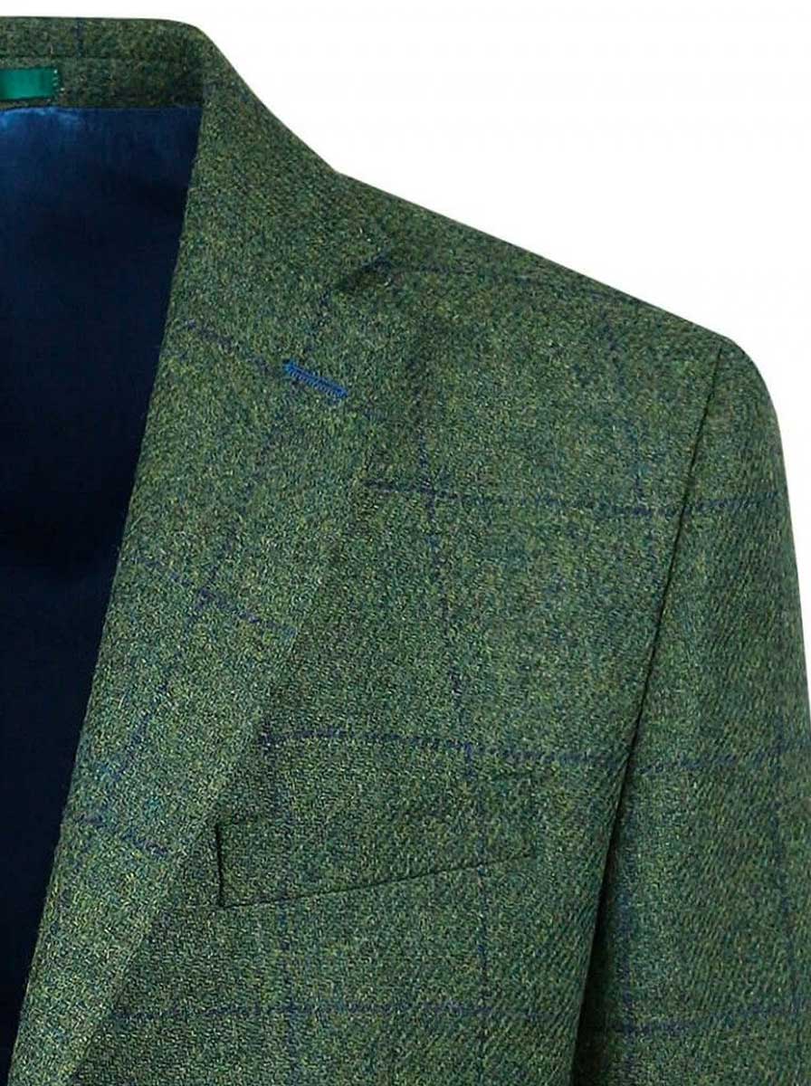 Torre Jacket/Blazer Mazzelli - Green Check Tweed Jacket