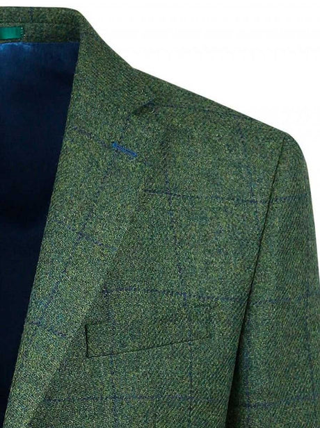 Torre Jacket/Blazer Mazzelli - Green Check Tweed Jacket