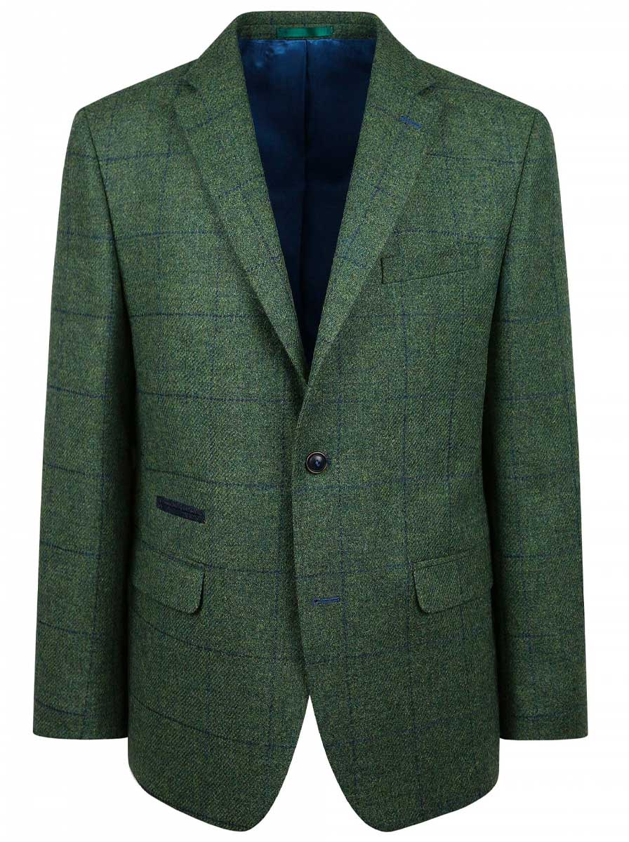 Torre Jacket/Blazer Mazzelli - Green Check Tweed Jacket