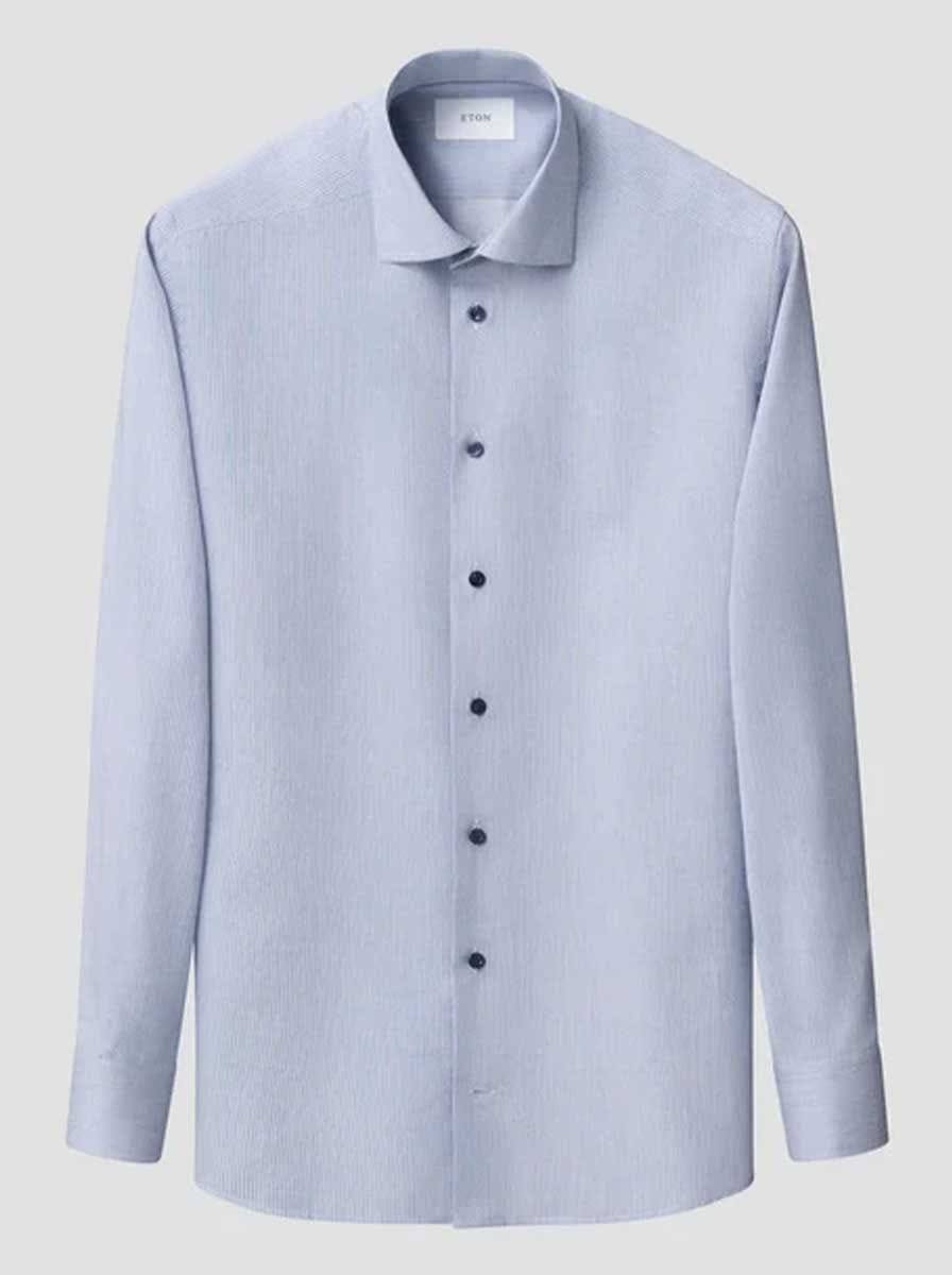 Eton Shirts Eton - Striped Cotton TENCEL™ Lyocell Shirt
