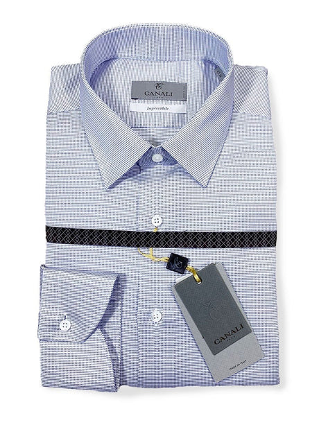 Canali Shirts Canali - Impeccabile Cotton Basket Weave Shirt