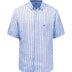 Fynch Hatton Shirts Fynch Hatton - Linen Stripe Button Down Short Sleeve Shirt