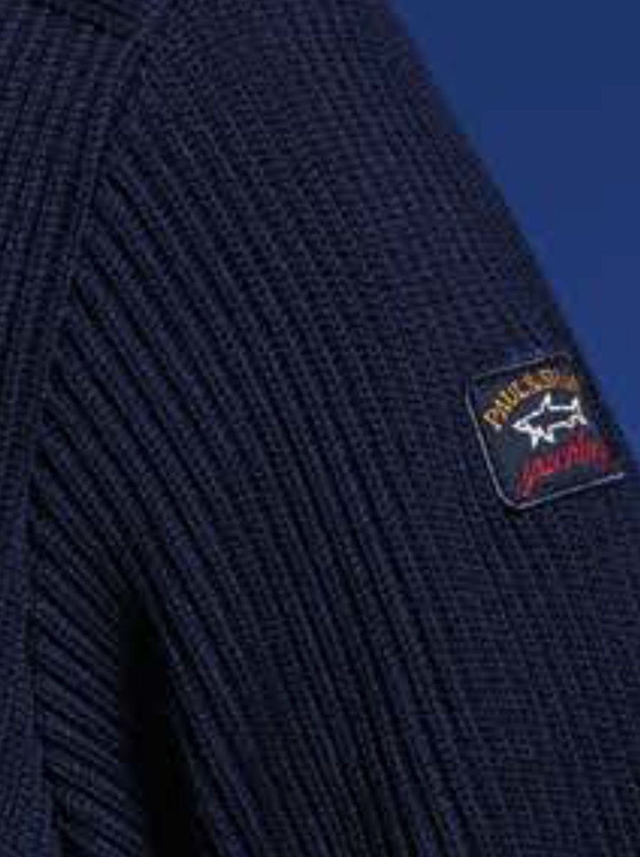 Paul & Shark Coats Paul & Shark Pure Wool English Ribbed Jacket - Colour Navy