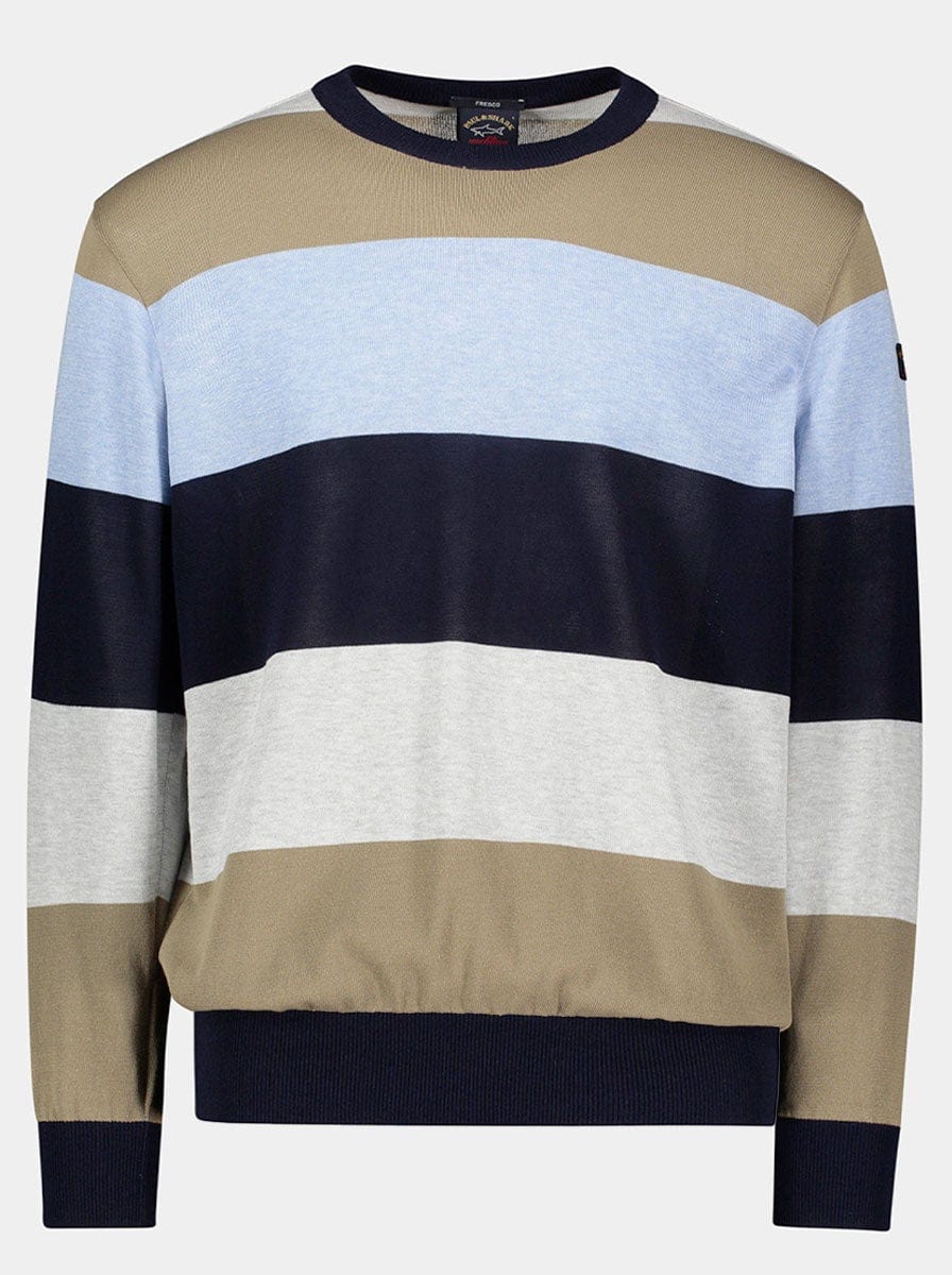 Paul & Shark Knitwear & Jumpers Paul & Shark - 4 Colour Crew Neck Jumper