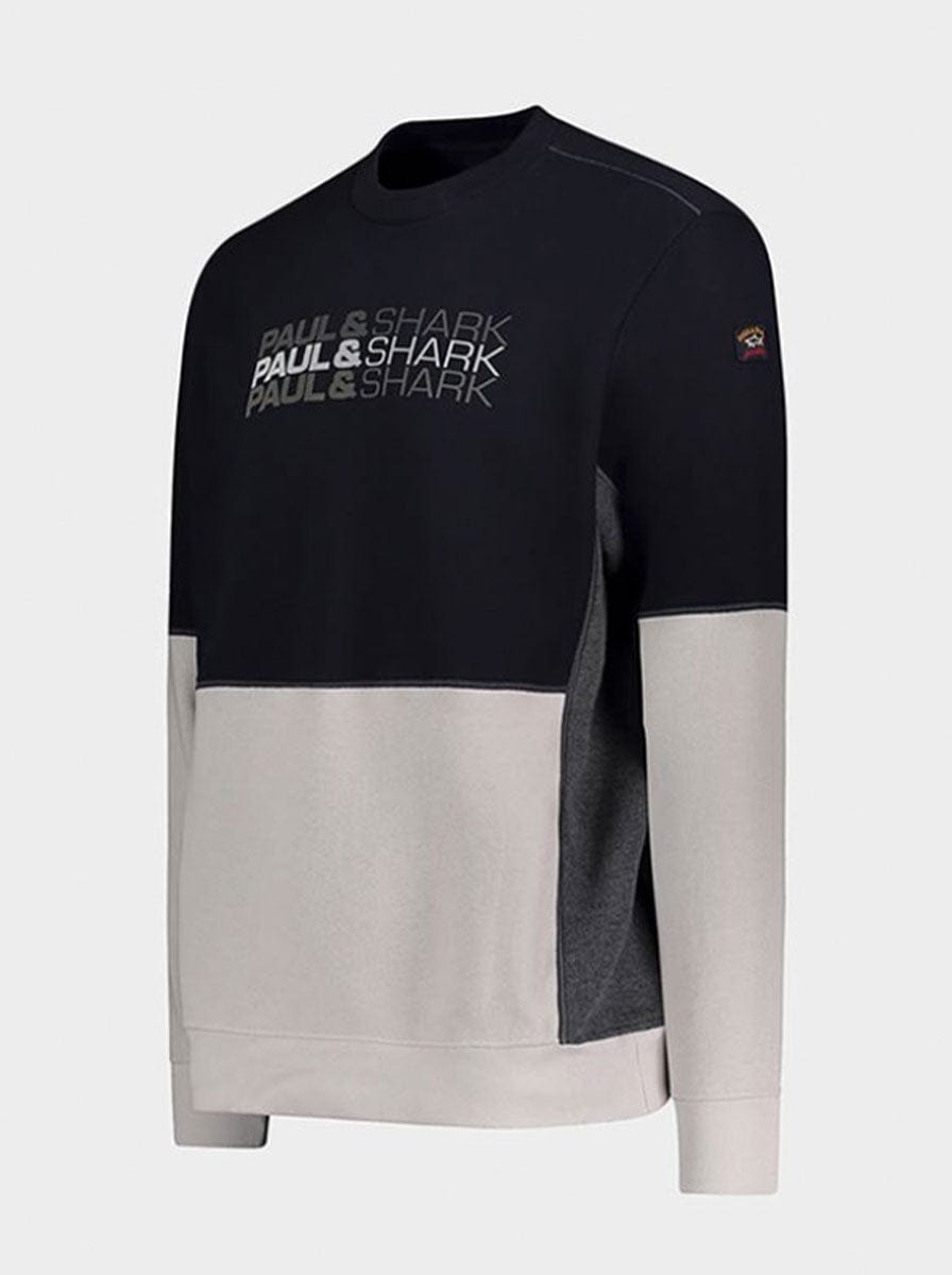 Paul & Shark Knitwear & Jumpers Paul & Shark - Cotton panelled sweatshirt