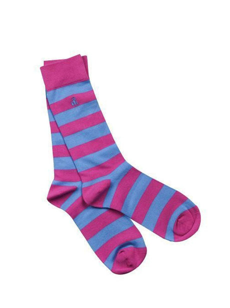 Swole Panda Socks Swole Panda -Bar Stripped Bamboo Socks