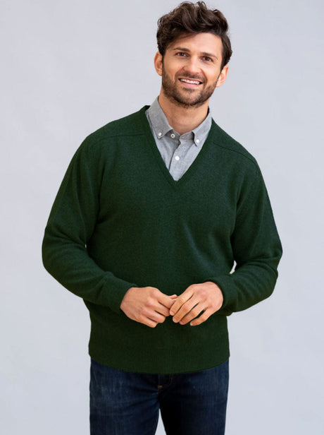 William Lockie Knitwear & Jumpers William Lockie - Cashmere  V-Neck