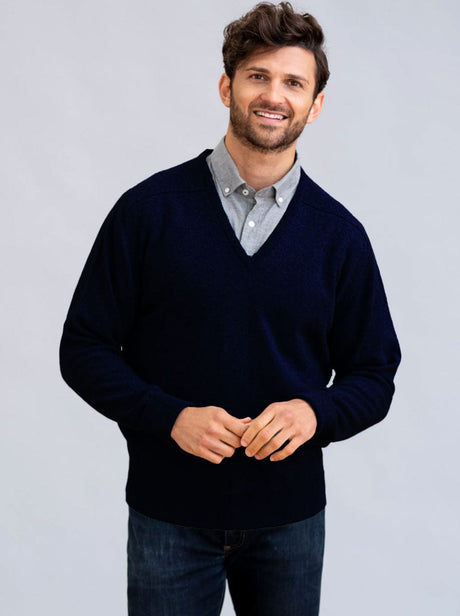 William Lockie Knitwear & Jumpers William Lockie - Cashmere  V-Neck