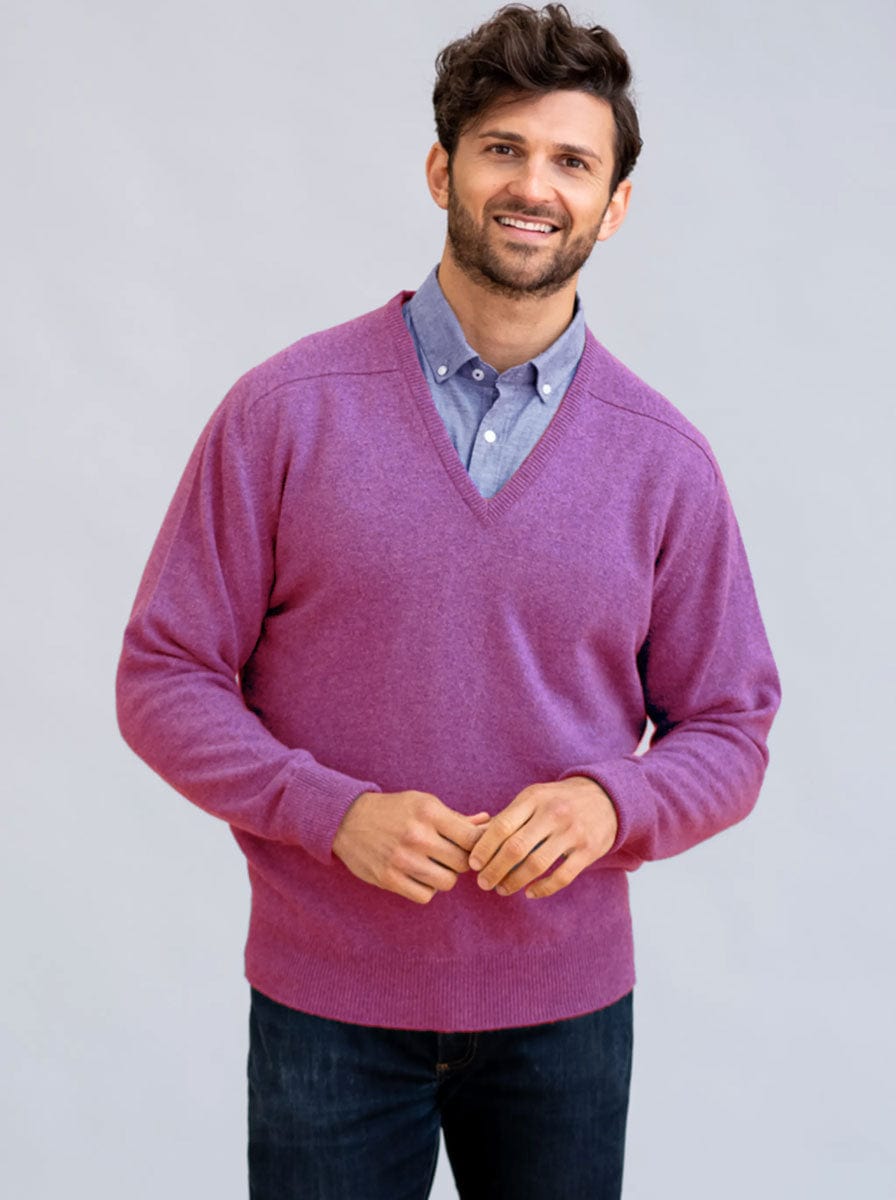 William Lockie Knitwear & Jumpers William Lockie - Cashmere  V-Neck