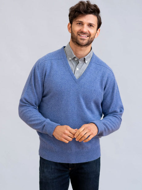 William Lockie Knitwear & Jumpers William Lockie - Cashmere  V-Neck