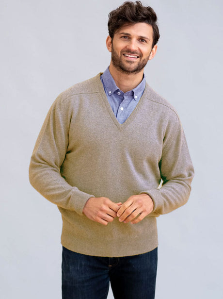 William Lockie Knitwear & Jumpers William Lockie - Cashmere  V-Neck