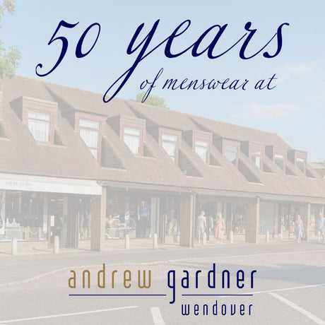 50 year of menswear at Andrew Gardner, Wendover.