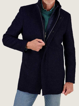 A Fish Named Fred Coats A Fish Named Fred - Funnel Neck Navy Coat
