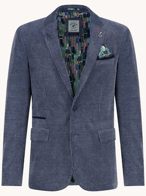 A Fish Named Fred Jacket/Blazer A Fish Named Fred - Denim Blue Cord Blazer