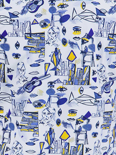 A Fish Named Fred Polo & T-Shirts A Fish Named Fred - Cubist Polo Shirt