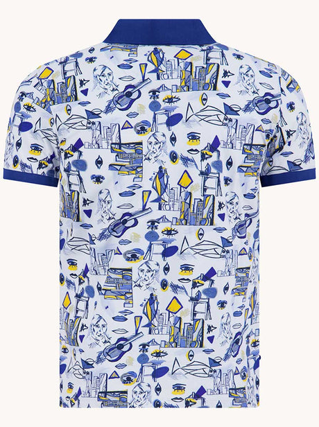 A Fish Named Fred Polo & T-Shirts A Fish Named Fred - Cubist Polo Shirt