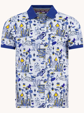 A Fish Named Fred Polo & T-Shirts A Fish Named Fred - Cubist Polo Shirt