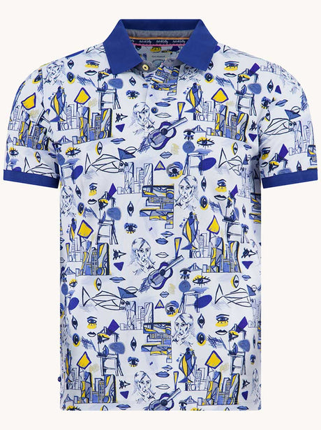 A Fish Named Fred Polo & T-Shirts A Fish Named Fred - Cubist Polo Shirt