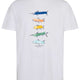 A Fish Named Fred Polo & T-Shirts A Fish Named Fred - Fish Print Off-White Polo T-Shirt