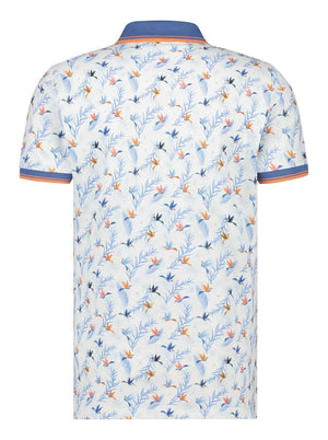 A Fish Named Fred Polo & T-Shirts A Fish Named Fred - Hummingbird Floral Print Polo Shirt