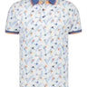 A Fish Named Fred Polo & T-Shirts A Fish Named Fred - Hummingbird Floral Print Polo Shirt