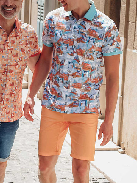 A Fish Named Fred Polo & T-Shirts A Fish Named Fred - Impression Island Polo Shirt