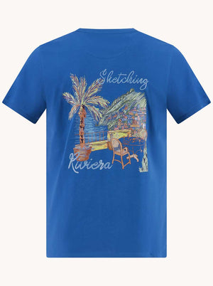 A Fish Named Fred Polo & T-Shirts A Fish Named Fred - Sketching Riviera T-Shirt