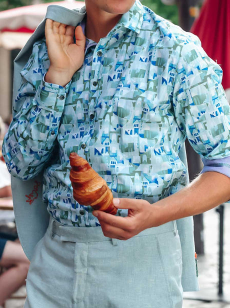 A Fish Named Fred Shirts A Fish Named Fred - Abstract City Shirt