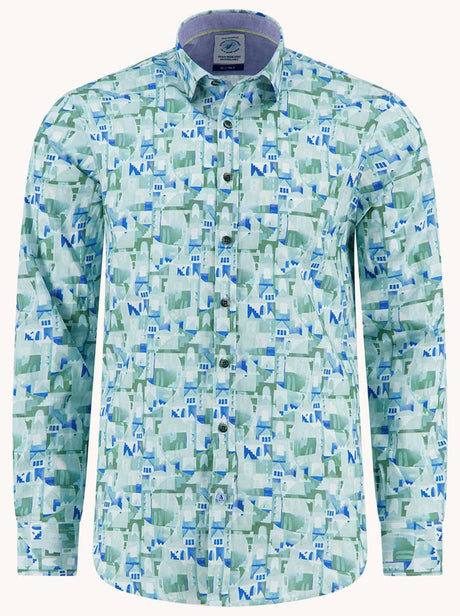 A Fish Named Fred Shirts A Fish Named Fred - Abstract City Shirt