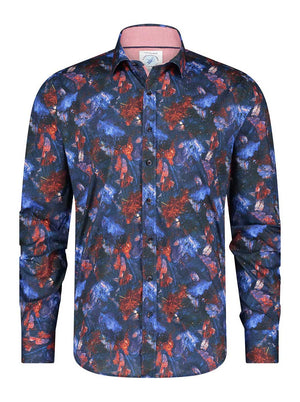 A Fish Named Fred Shirts A Fish Named Fred - Autumn Leaf Print Shirt