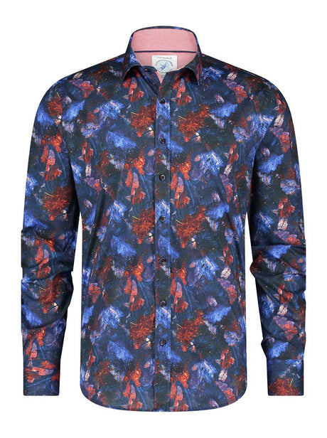 A Fish Named Fred Shirts A Fish Named Fred - Autumn Leaf Print Shirt