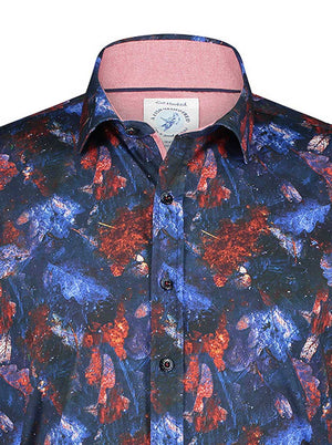 A Fish Named Fred Shirts A Fish Named Fred - Autumn Leaf Print Shirt