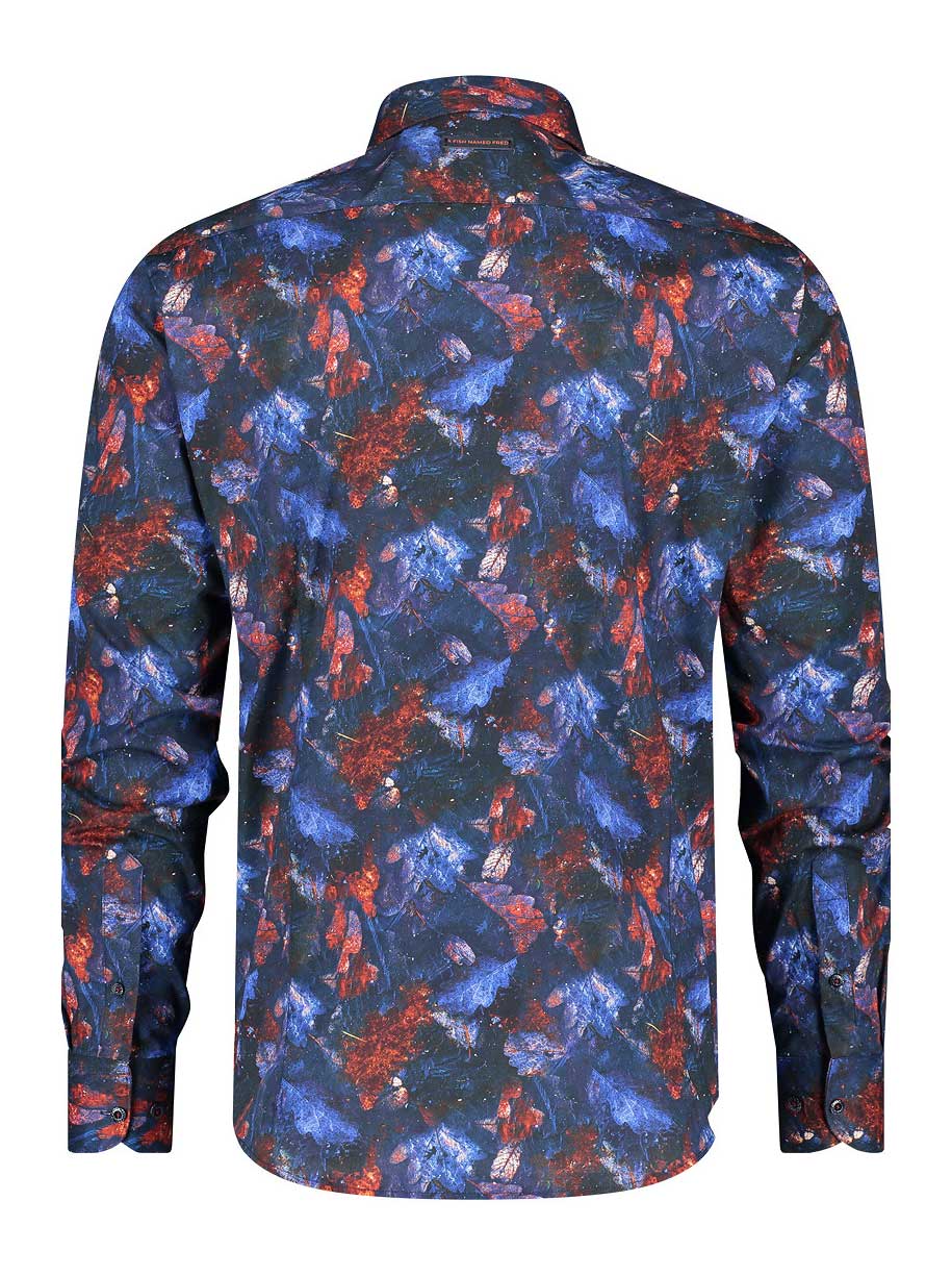 A Fish Named Fred Shirts A Fish Named Fred - Autumn Leaf Print Shirt