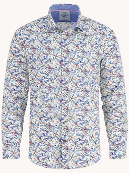 A Fish Named Fred Shirts A Fish Named Fred - Crane Sky Off White Shirt