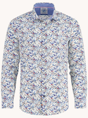 A Fish Named Fred Shirts A Fish Named Fred - Crane Sky Off White Shirt
