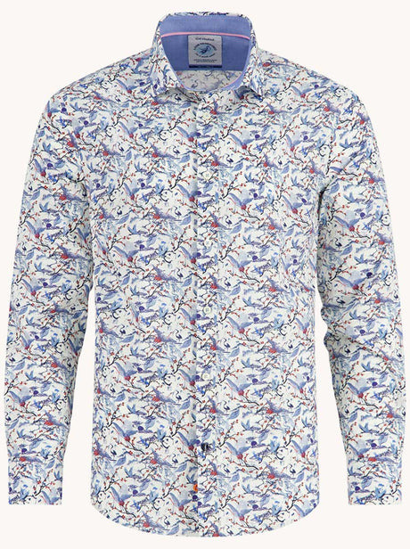 A Fish Named Fred Shirts A Fish Named Fred - Crane Sky Off White Shirt