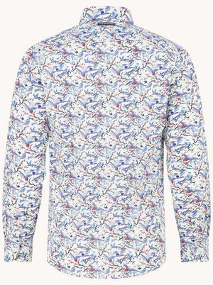 A Fish Named Fred Shirts A Fish Named Fred - Crane Sky Off White Shirt