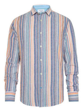 A Fish Named Fred Shirts A Fish Named Fred - Double Stripe Cobalt Shirt
