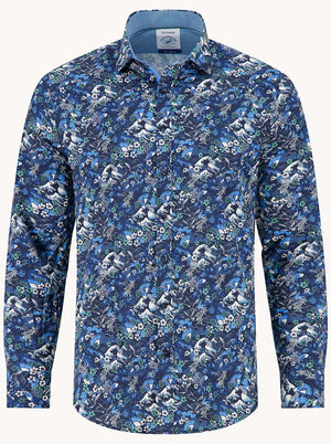 A Fish Named Fred Shirts A Fish Named Fred - Japanese Story Blue Shirt