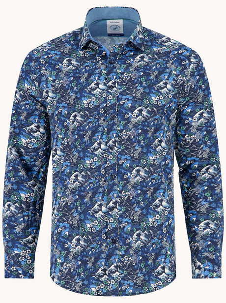 A Fish Named Fred Shirts A Fish Named Fred - Japanese Story Blue Shirt