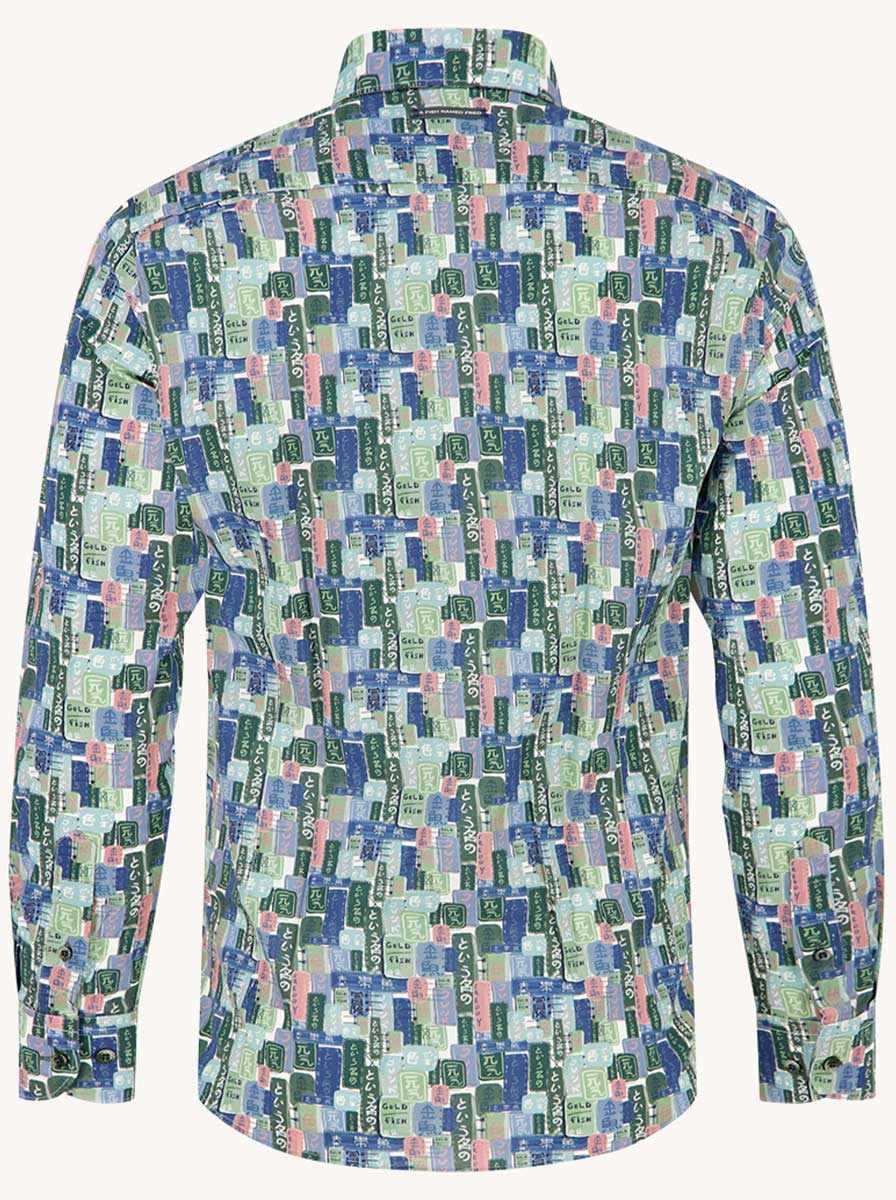 A Fish Named Fred Shirts A Fish Named Fred - Tokyo Signs Green Shirt