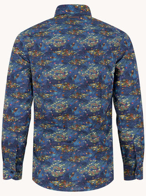 A Fish Named Fred Shirts A Fish Named Fred - Water Garden Navy Shirt