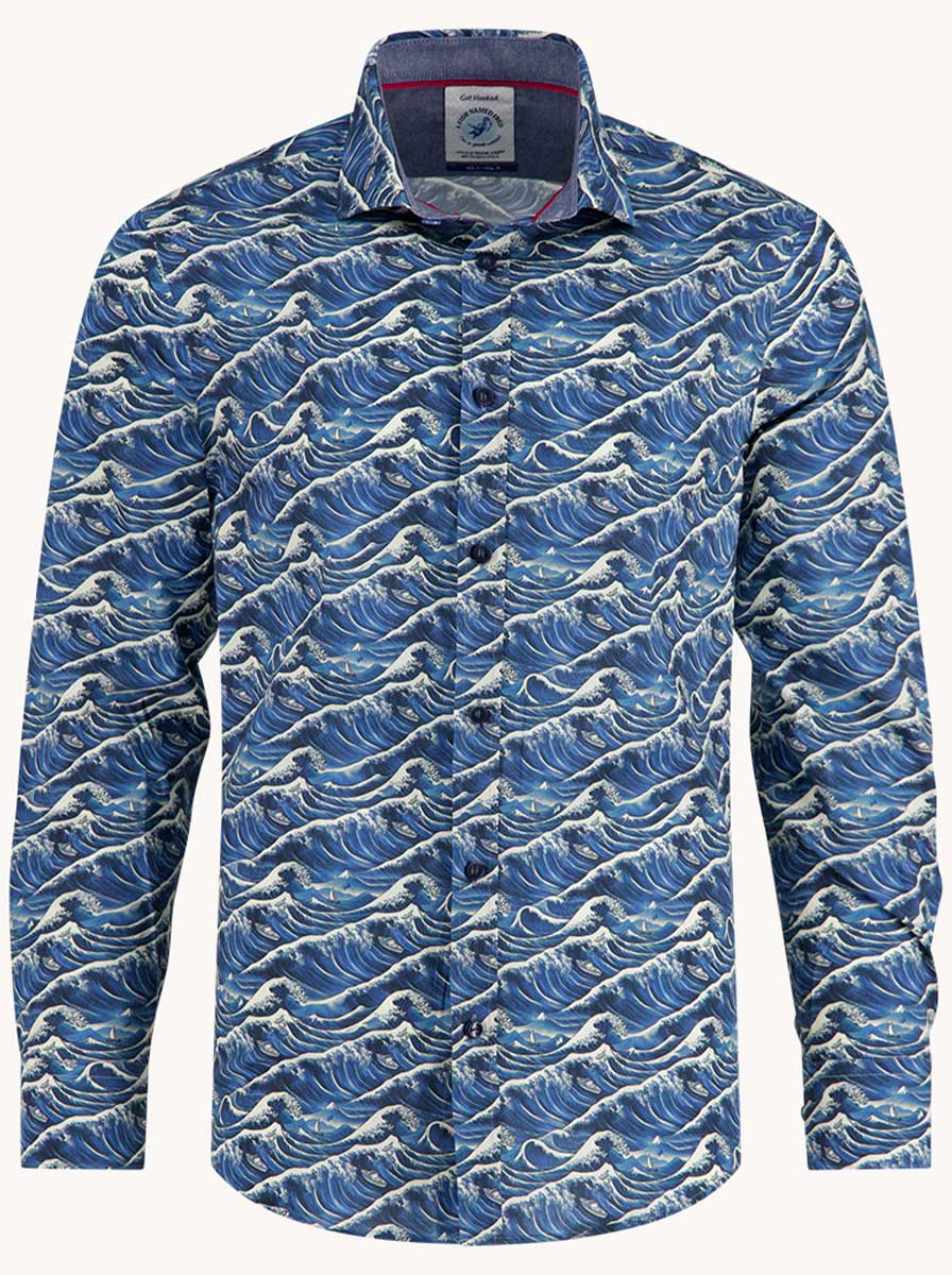 A Fish Named Fred Shirts A Fish Named Fred - Wave Blue Shirt